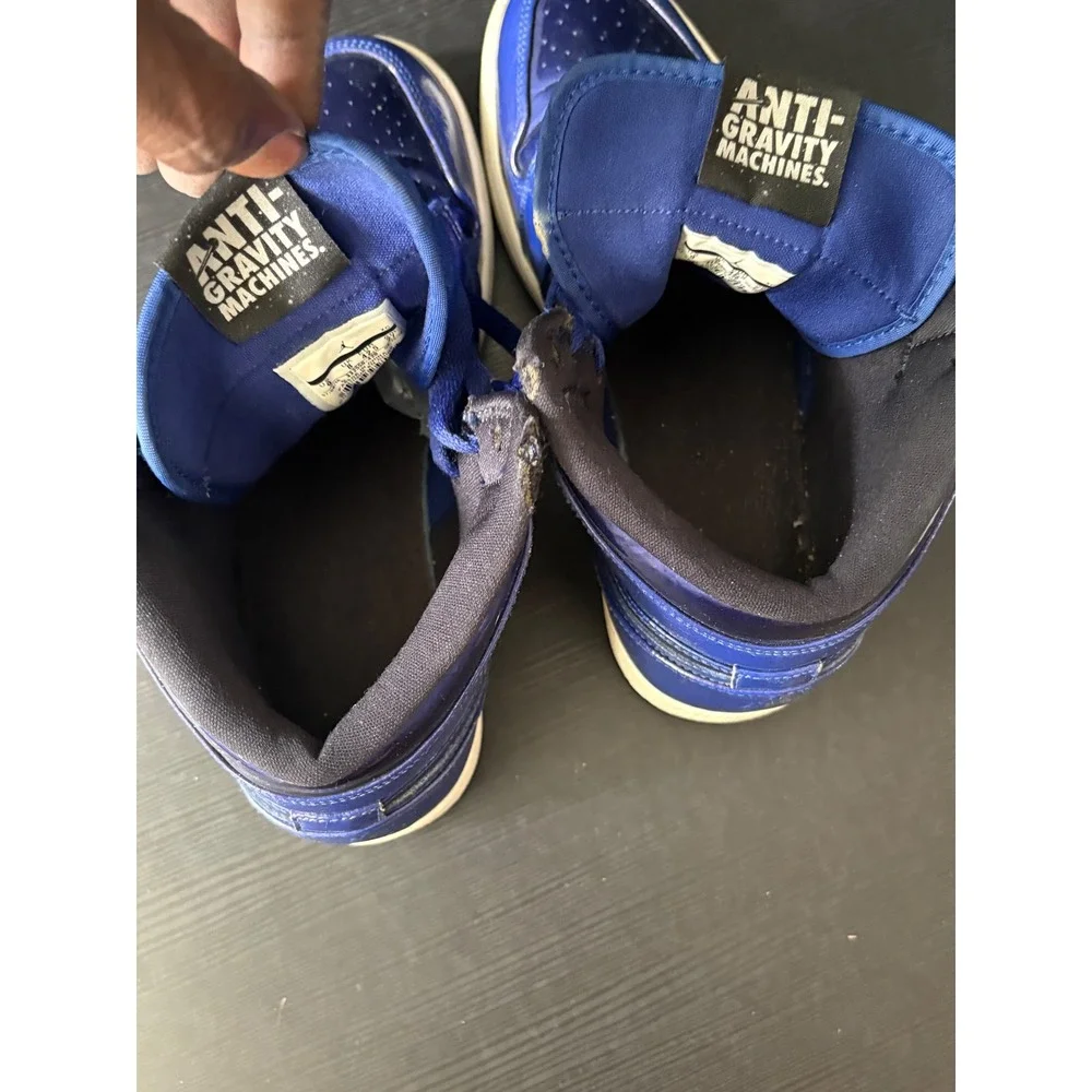 READ Nike Air Jordan 1 Retro High Deep Royal Patent Leather 332550-420 Size 9